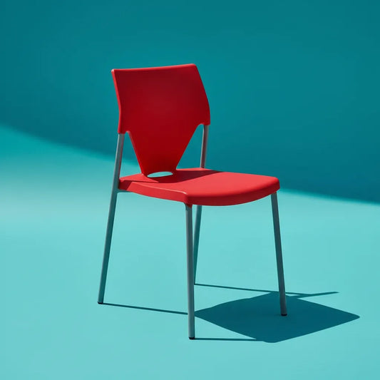 Juego de 2 Sillas Rojas Origen Italiano Interior y Exterior