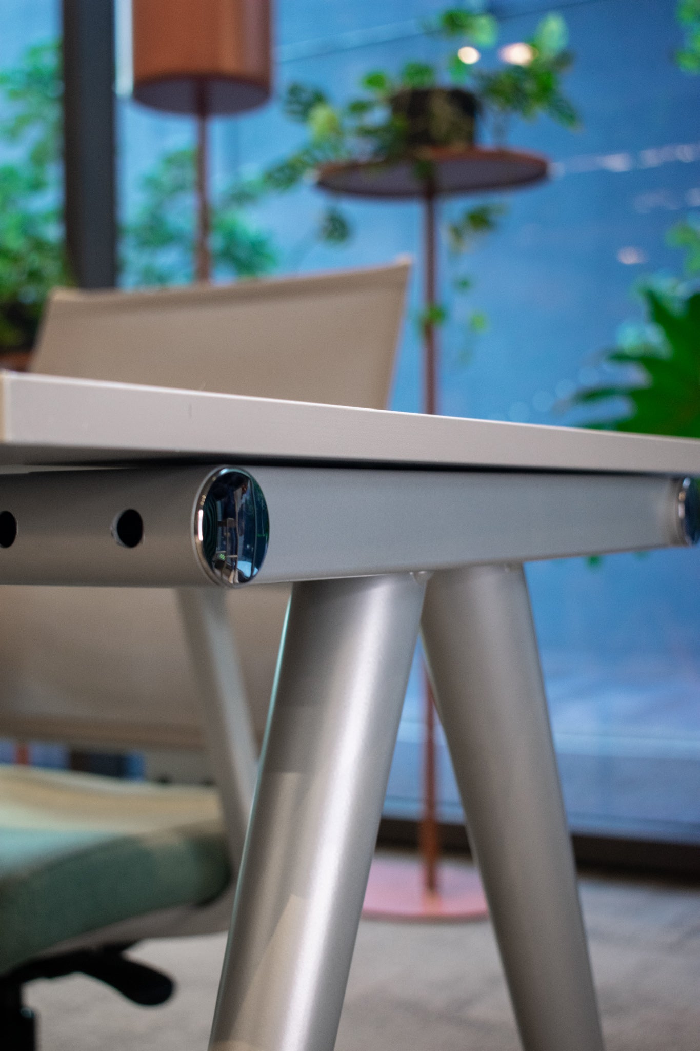 Escritorio C&C 120x60cm estructura gris / cubierta gris