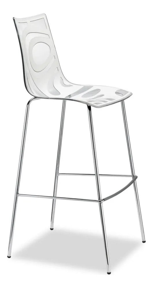 Juego De 2 Bancos Barra Cocina Modernos Italianos Blanco
