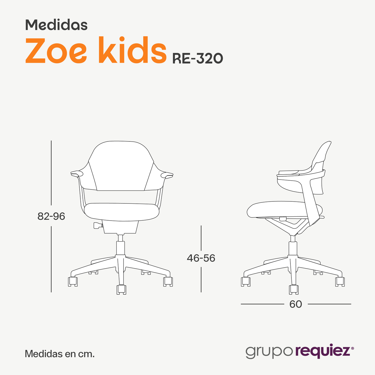 Silla Infantil Zoe Kids con descansa Pies