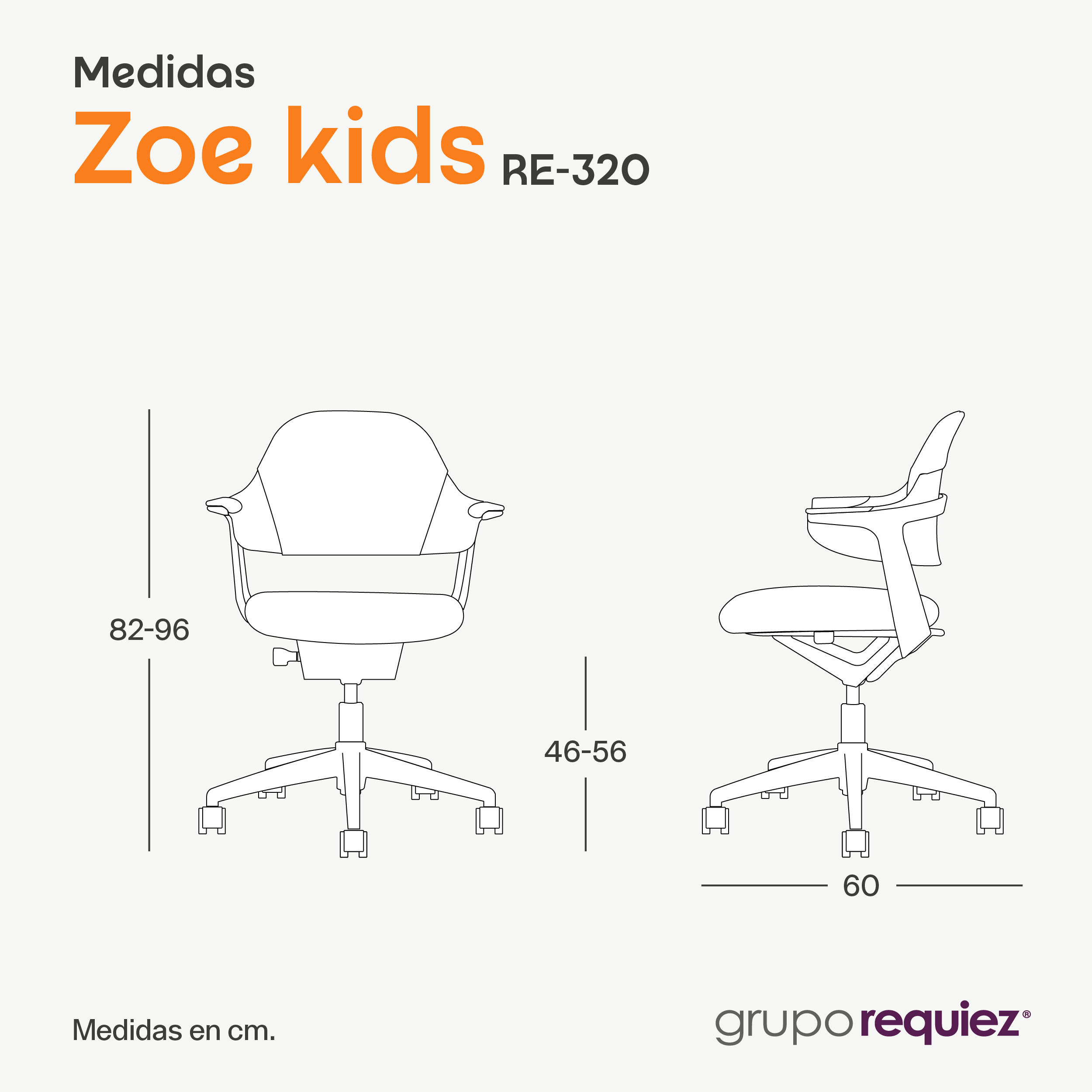 Silla Infantil Zoe Kids con descansa Pies